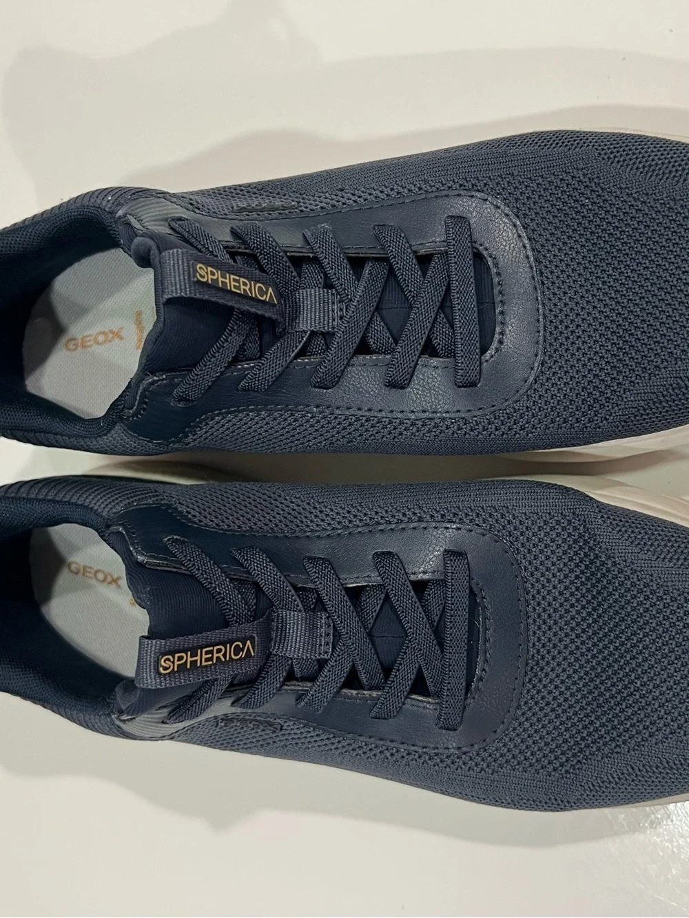 Geox Spherical Navy Knit Lightweight Sneakers Excellent Condicion
